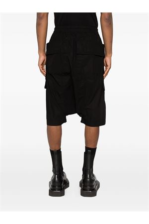 Creatch black cotton cargo shorts RICK OWENS DRKSHDW | DU01F4382CR09